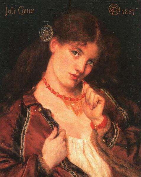 Dante Gabriel Rossetti Joli Coeur Norge oil painting art